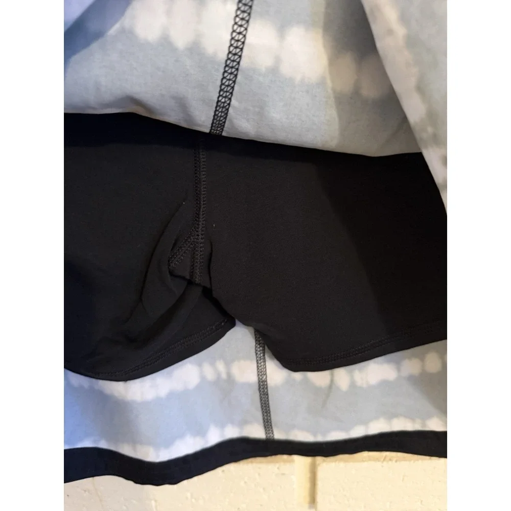 T by Talbots Skort Womens Large Black & White Athleisure Skirt Golf Tennis Beach